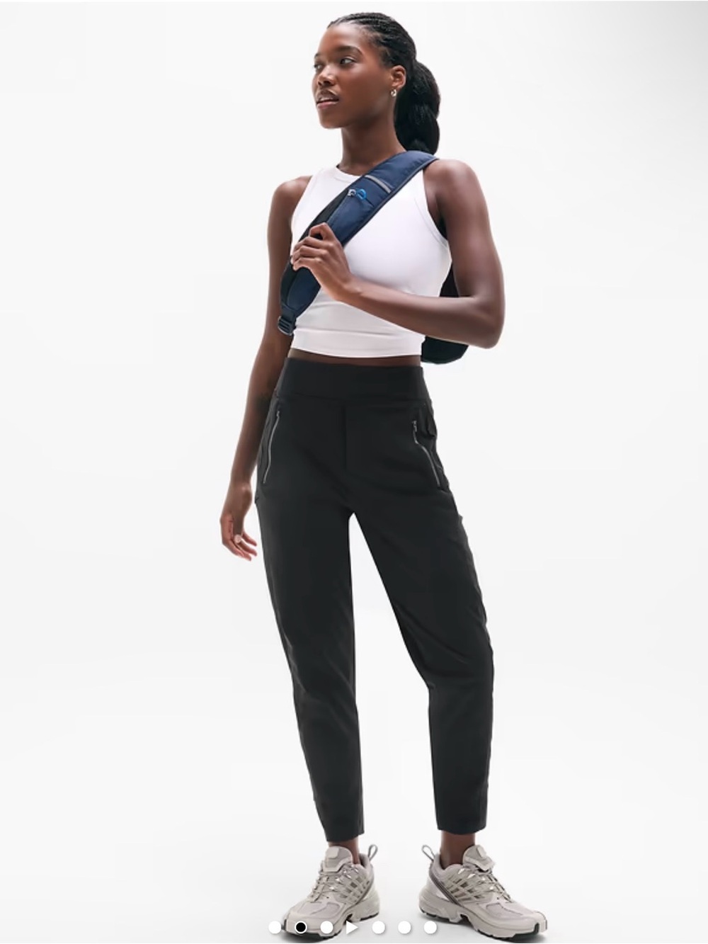 Athleta Trekkie North High Rise Joggers in Black